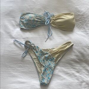 Blackbough Blue Floral Bikini Set
